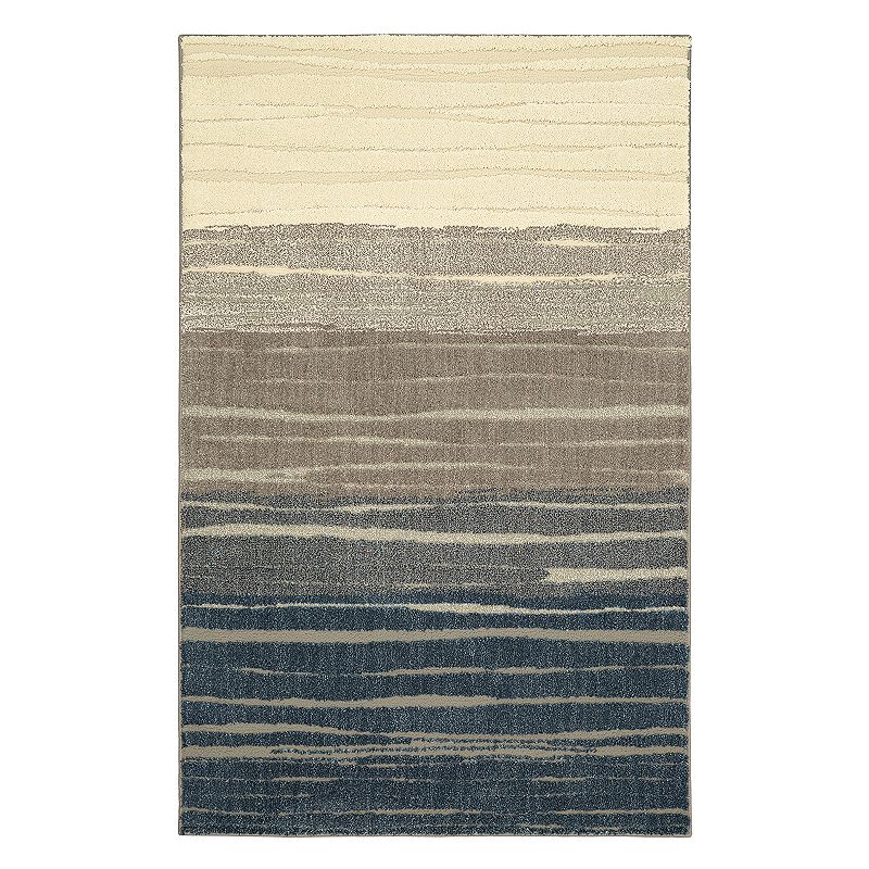 Mohawk Home Nomad Pagosa EverStrand Striped Rug, Blue, 8X10 Ft