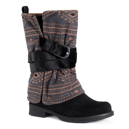 muk luks laurel women's water resistant winter boots