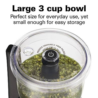 Hamilton Beach Stack & Press 3-Cup Chopper