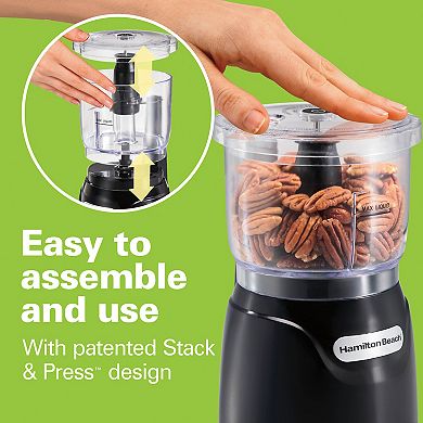 Hamilton Beach Stack & Press 3-Cup Chopper