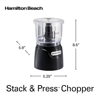 Hamilton Beach Stack & Press 3-Cup Chopper