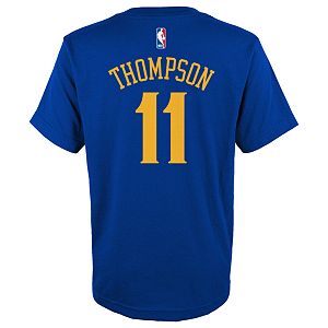 Boys 8-20 Golden State Warriors Klay Thompson Player Name & Number Replica Tee