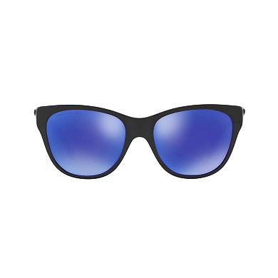Oakley Hold Out OO9357 55mm Cat-Eye Violet Iridium Mirror Polarized Sunglasses