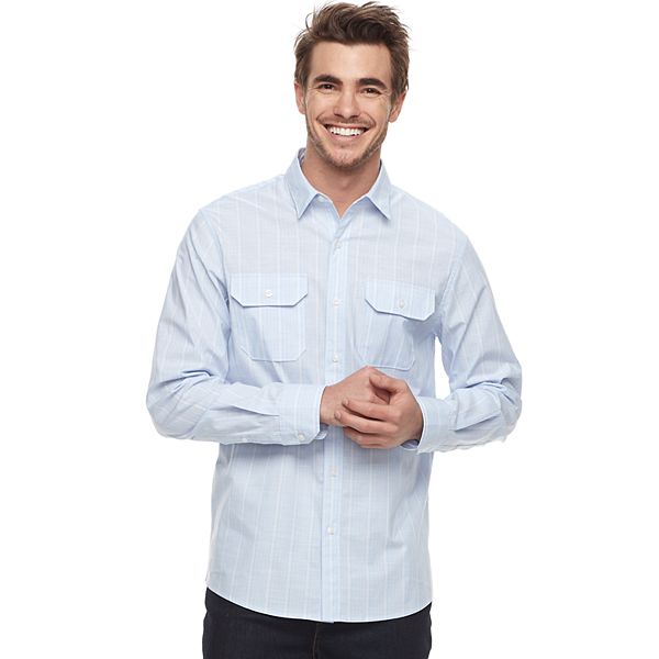 Men's Apt. 9® Premier Flex Stripe Woven Button-down Shirt