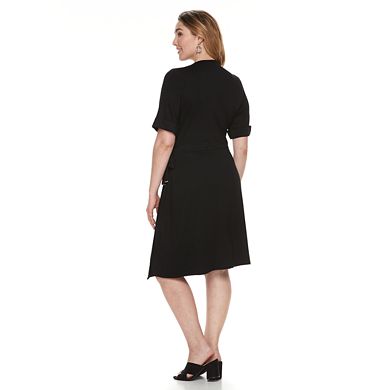 Plus Size Apt. 9® Grommet Faux-Wrap Dress