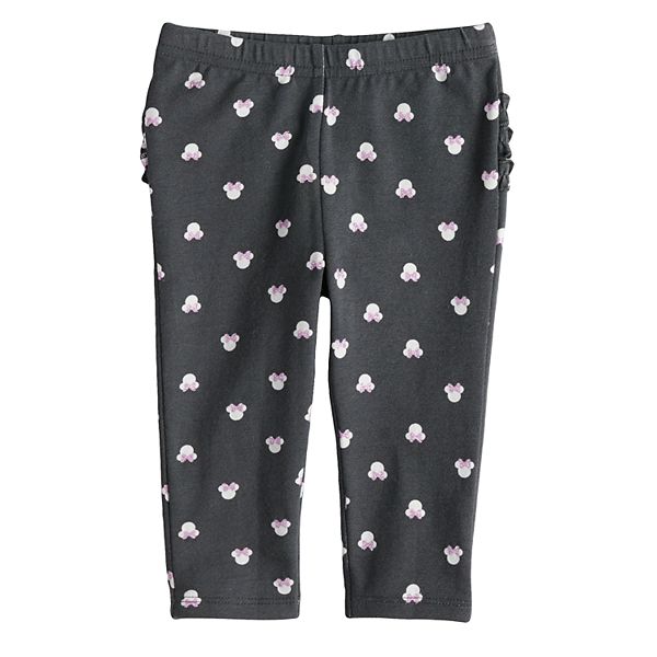 Disney's Minnie Mouse Baby Girl Allover Print Ruffle Back Leggings by  Jumping Beans®