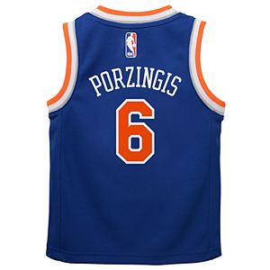 Boys 4-7 New York Knicks Road Kristaps Porzingis Replica Jersey
