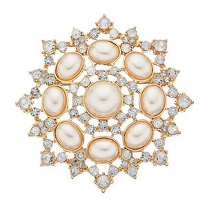 Dana Buchman Simulated Pearl Cluster Pin