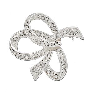 Dana Buchman Simulated Crystal Bow Pin