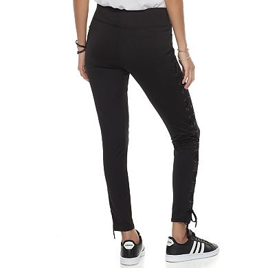 Juniors' Cloud Chaser Lace-Up Leggings