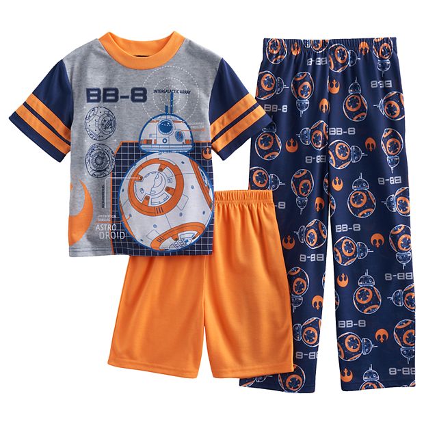 Boys 6 12 Star Wars BB8 3 Piece Pajama Set