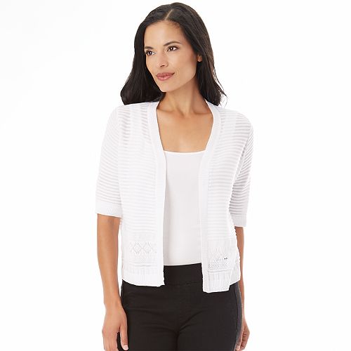 Women's Apt. 9® Shadow Stripe Cardigan