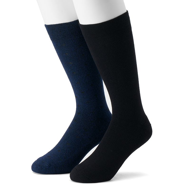 UPC 042825671720 product image for Men's Dr. Scholl's 2-pack Crew Dressy Casual Socks, Size: 7-12, Blue | upcitemdb.com