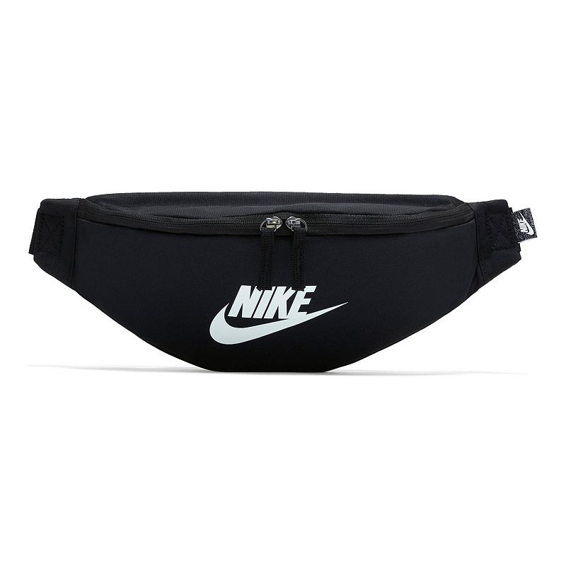 Nike Heritage Belt Bag in Black/Black/White at Nordstrom