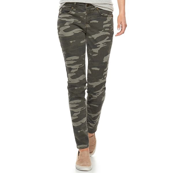 Women's Sonoma Goods For Life® Camo Print Midrise Skinny Jeans
