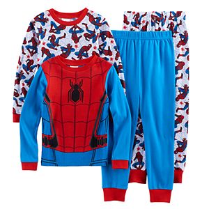 Boys 4-10 Spider-Man 4-Piece Pajama Set