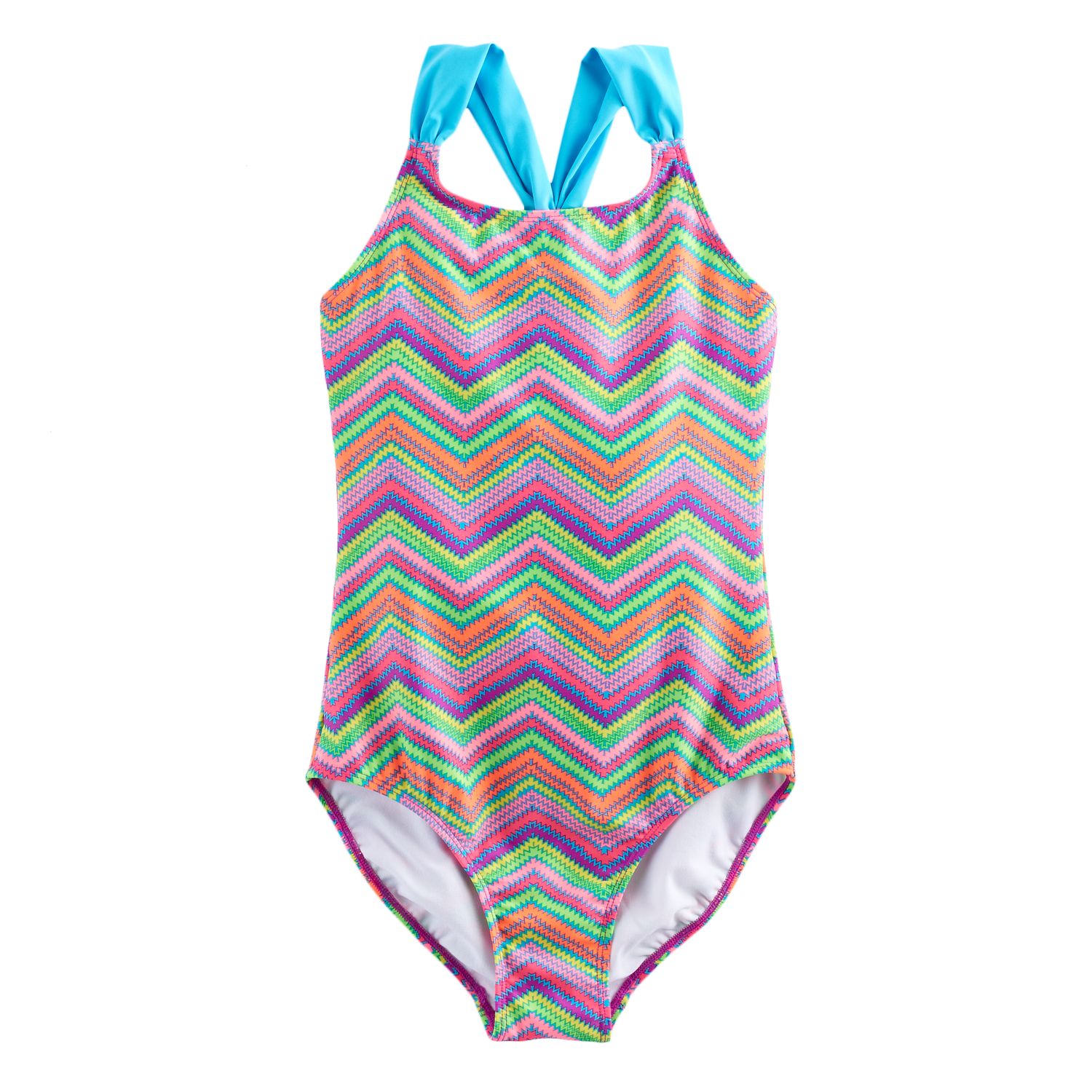 chevron one piece swimsuit