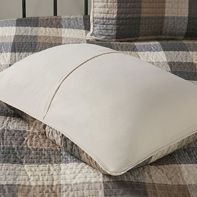 Madison Park 6-piece Pioneer Herringbone Quilt Set with Shams and Decorative Pillows