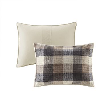 Madison Park 6-piece Pioneer Herringbone Quilt Set with Shams and Decorative Pillows
