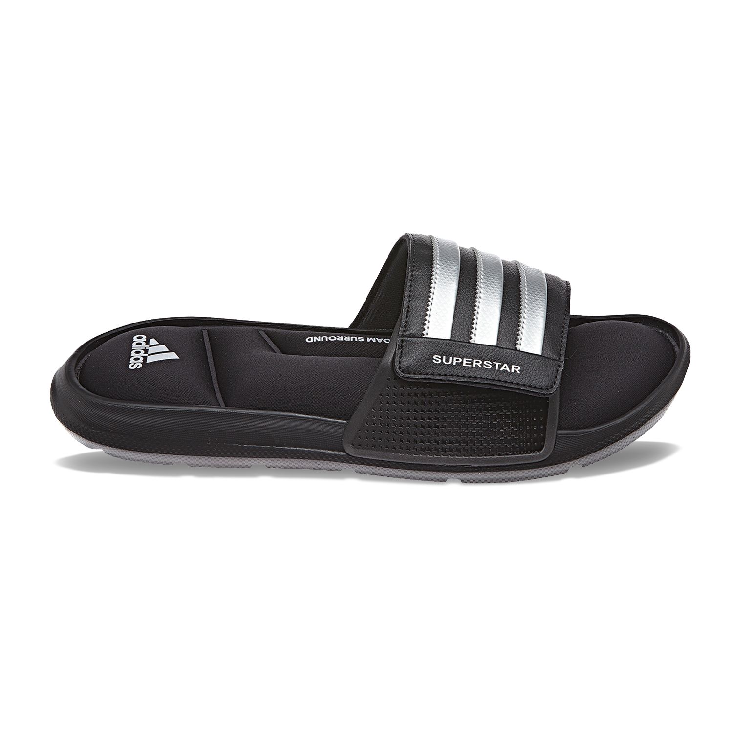 adidas superstar sandals black