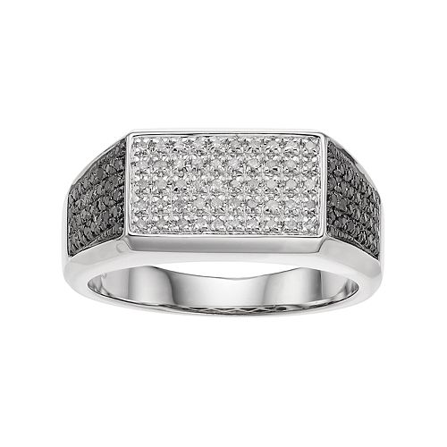 1 2 carat diamond sterling silver ring