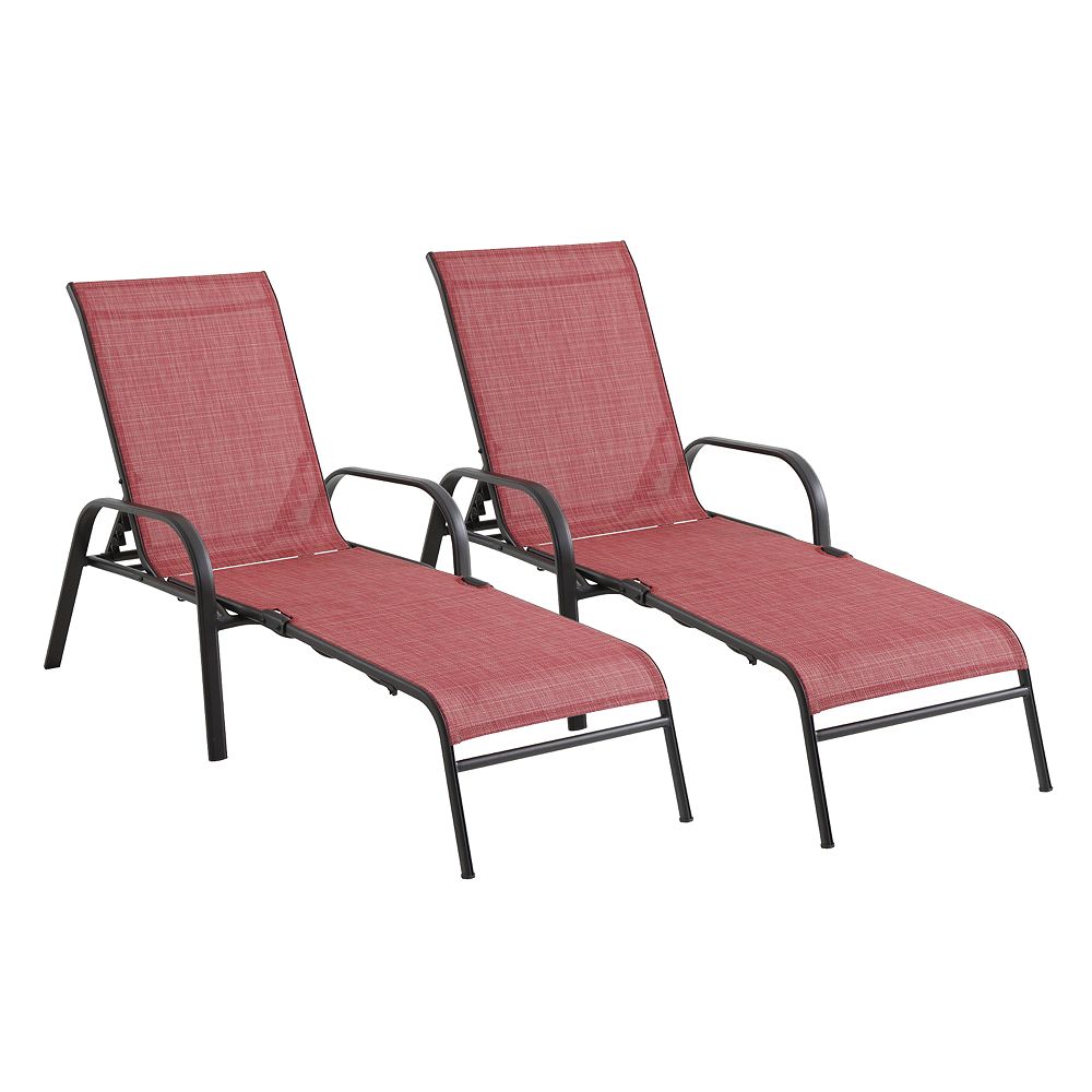 Sonoma Goods For Life Coronado Folding Patio Chaise Lounge Chair 2 Piece Set