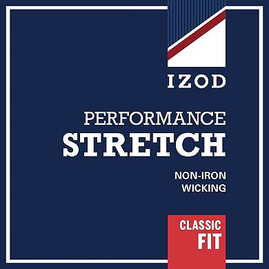 Men's IZOD Classic-Fit Performance Flat-Front Pants