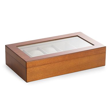 Bey-Berk Cherry Wood Watch Storage Box