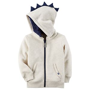 Boys 4-8 Carter's Dinosaur 3D Spikes Zip Hoodie