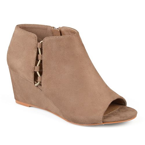 Journee Collection CutOut Open Toe Women's Wedge Heels