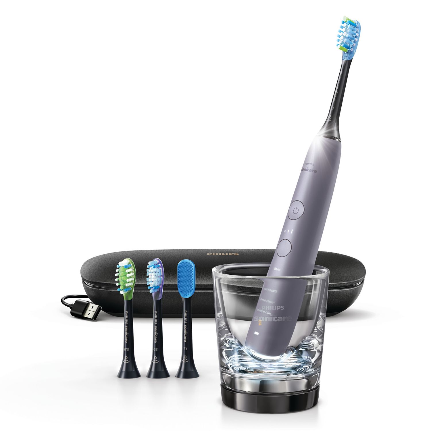philips sonicare diamondclean smart 9500 series electric toothbrush with bluetooth