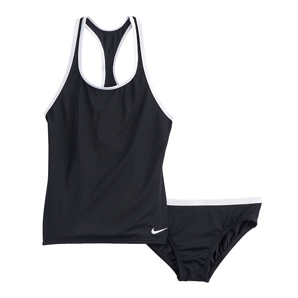 Girls 7-14 Nike 2-pc. Racerback Tankini Swimsuit Set