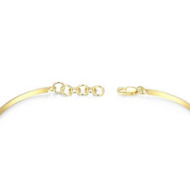 Classic Treasures 14k Gold Over Silver Lab-Created Ruby & Sapphire Cluster Bracelet