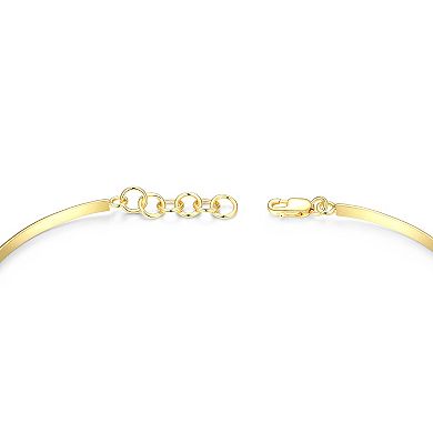 14k Gold Over Silver Lab-Created Ruby & Sapphire Cluster Bracelet