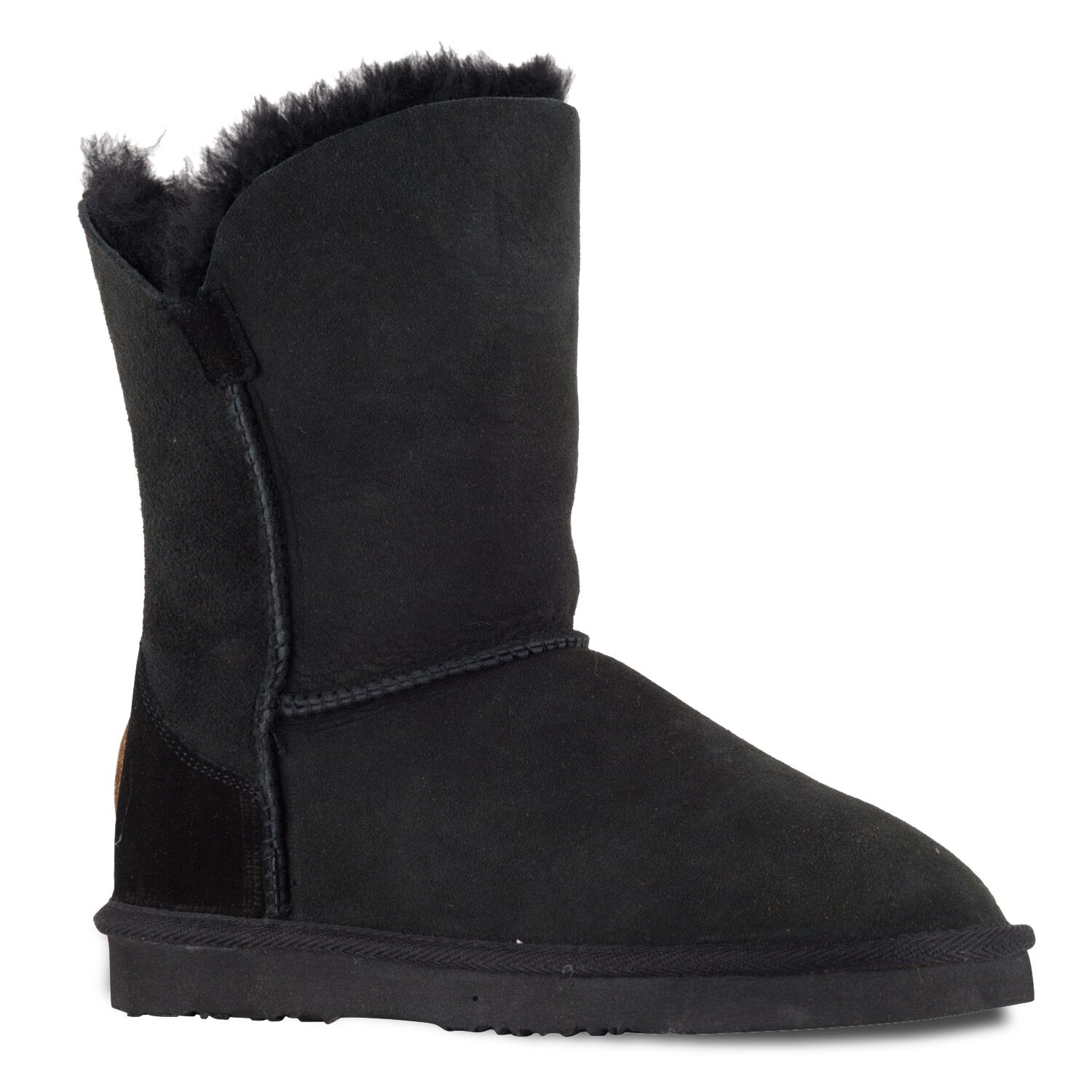 black short snow boots