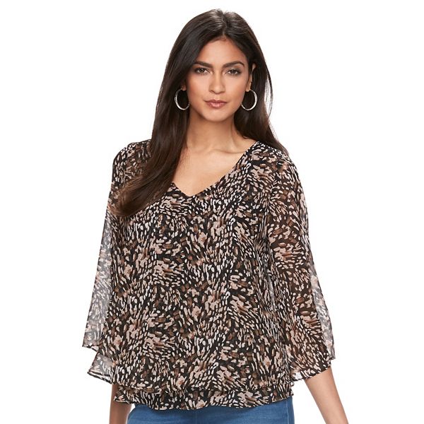 Kohls cheap chiffon blouse