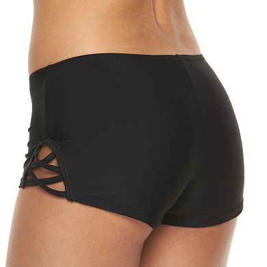 Mix and Match Criss-Cross Swim Shorts