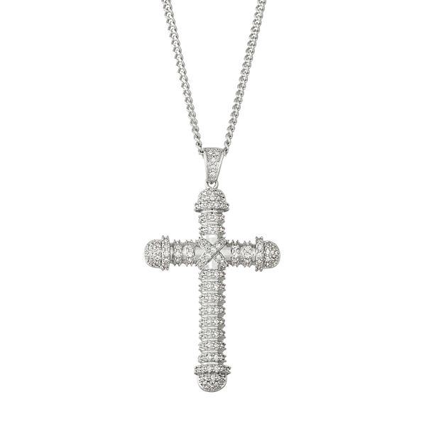 Diamond cross hot sale necklace kohls