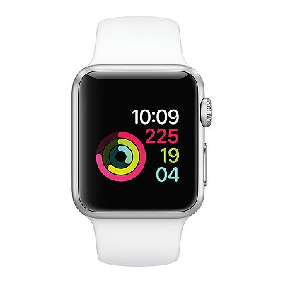 Apple Watch Series 1 38mm White Aluminum Case with White Sport Band