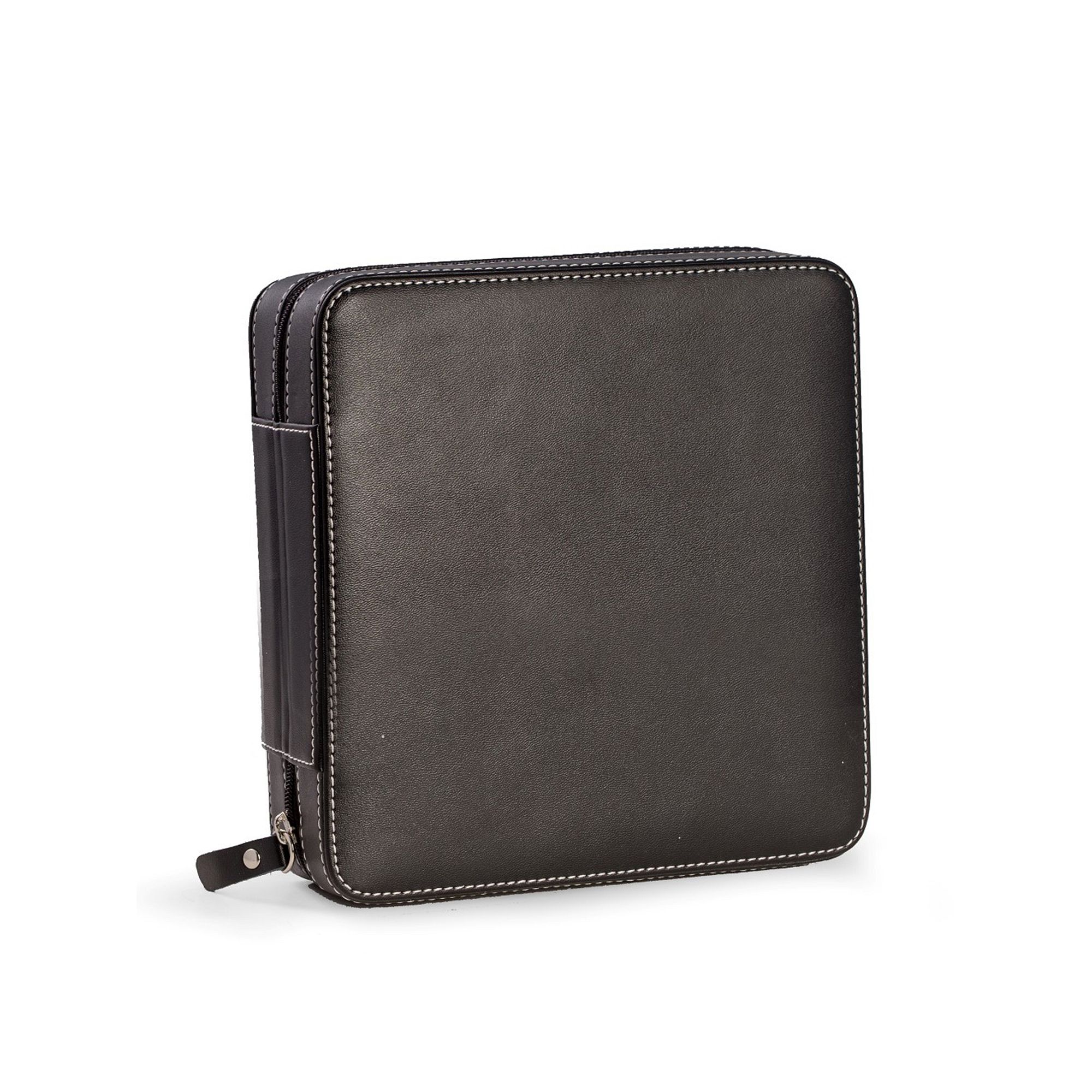 Bey-Berk Leather Travel Sunglass Storage, Black