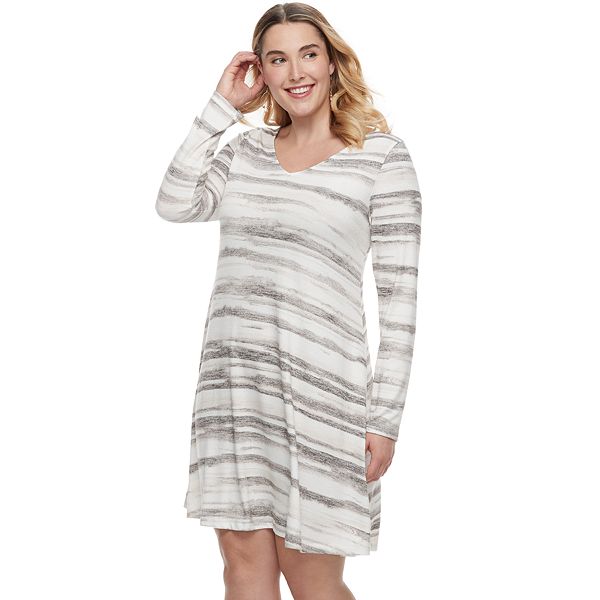 Plus Size Sonoma Goods For Life® Marled Swing Dress