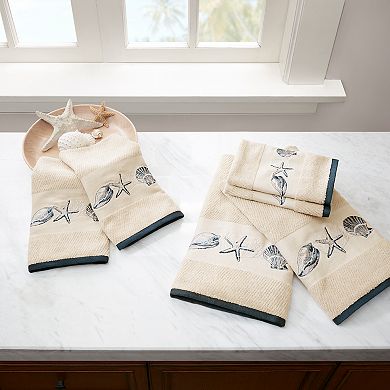 Madison Park Nantucket Embroidered Jacquard 6-piece Towel Set