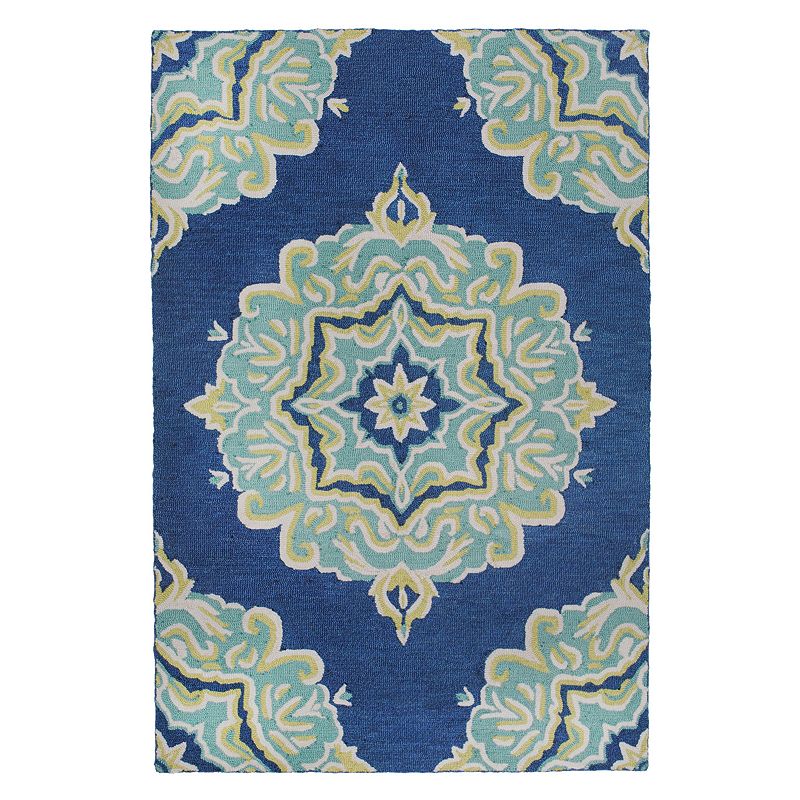 Liora Manne Lalunita Medallion Rug, Blue, 8X10 Ft