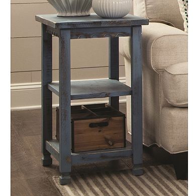 Alaterre Furniture Country Cottage 2-Shelf End Table 
