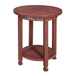 Alaterre Furniture Country Cottage Round End Table