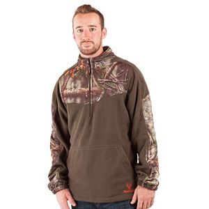 Huntworth 1/4-Zip Fleece Camouflage Pullover - Men