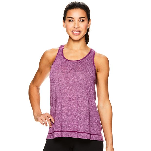 Gaiam Women's Racerback Yoga Tank Top - Long Workout & Gym Shirt