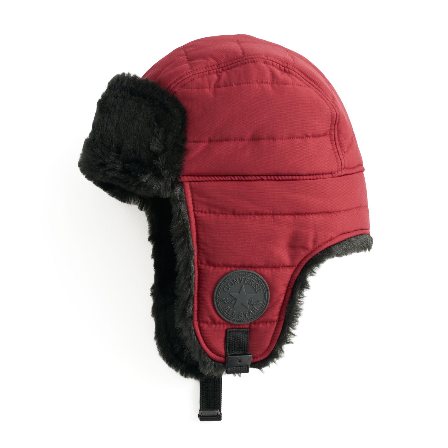 Converse Women's Quilted Faux Fur Trapper Hat