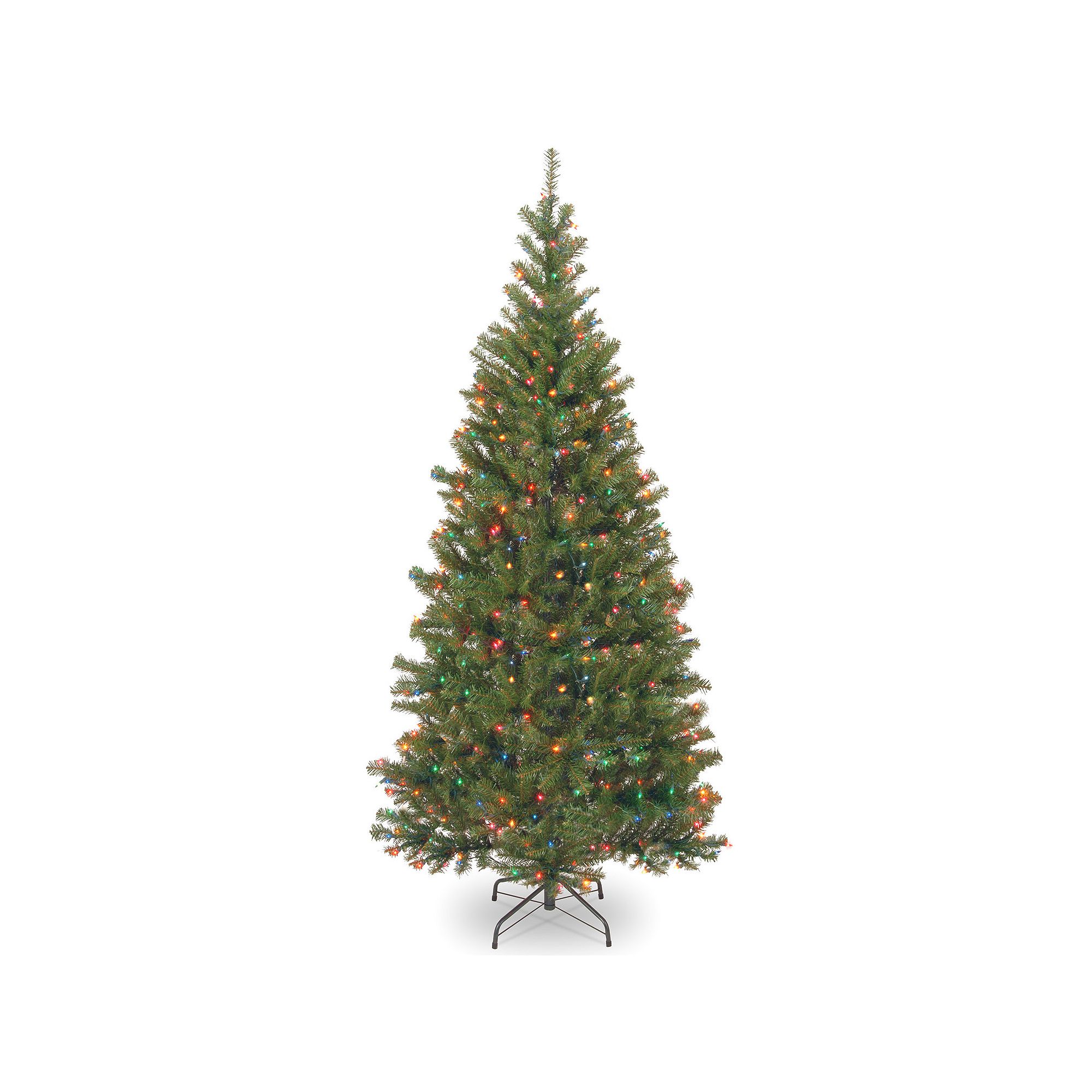 National Tree Company 6.5-ft. Multicolored Pre-Lit Aspen Spruce Artificial 
