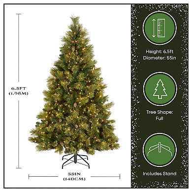 National Tree Company 6.5-ft. Pre-Lit Carolina Pine Artificial Christmas Tree
